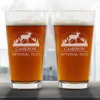 Thumbnail for Personalized Hunters Beer Glass