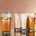 Personalized Hunters Beer Glass
