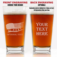 Thumbnail for Personalized Beer Glass Military Gift
