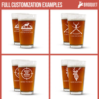 Thumbnail for Personalized Hunting Beer Glass For Men