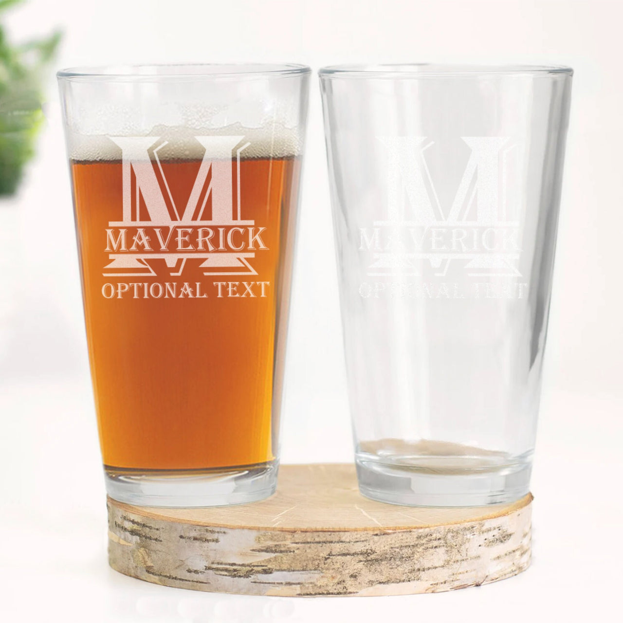 Custom Engraved Beer Glass For Men