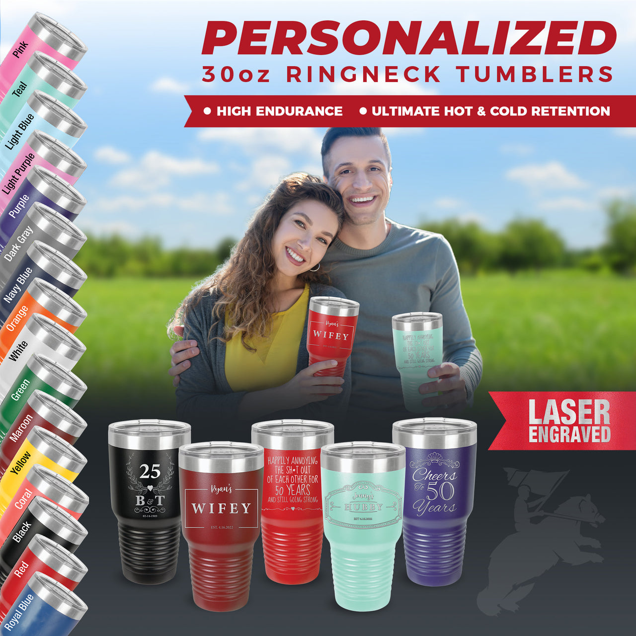 Personalized Tumbler Anniversary Gifts, Anniversary Tumbler Gifts, 50th Anniversary Gift For Him, Wedding Anniversary Tumbler Personalized