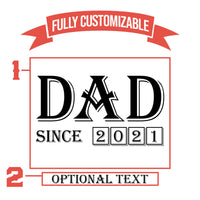 Thumbnail for Dad Announcement Custom Year Beer Pint