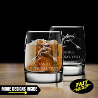 Thumbnail for Personalized Whiskey Glass Fisherman Gift