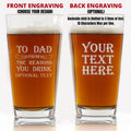 To Dad From The Reasons You Drink Beer Glass