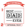 Personalized Dad Beer Glasses Set Of 4