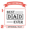 Best Dad Ever Personalized Beer Glasses For Dad
