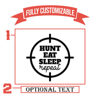 Thumbnail for Hunt Eat Sleep Repeat Hunting Pint Glass