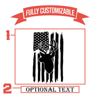 Thumbnail for American Flag With Deer Hunting Pint Glass