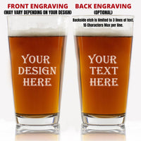 Thumbnail for Personalized Bachelor Party Pint Glasses