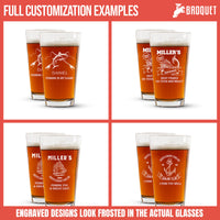 Thumbnail for Reel Cool Grandpa Custom Pint Glass Fishing Gifts