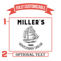 Personalized Sailing Gift Pint Glass