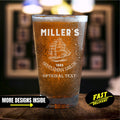 Personalized Sailing Gift Pint Glass