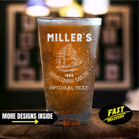 Thumbnail for Personalized Sailing Gift Pint Glass