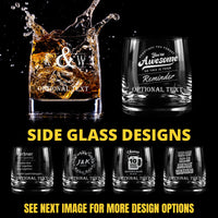 Thumbnail for Custom Etched Whiskey Glass