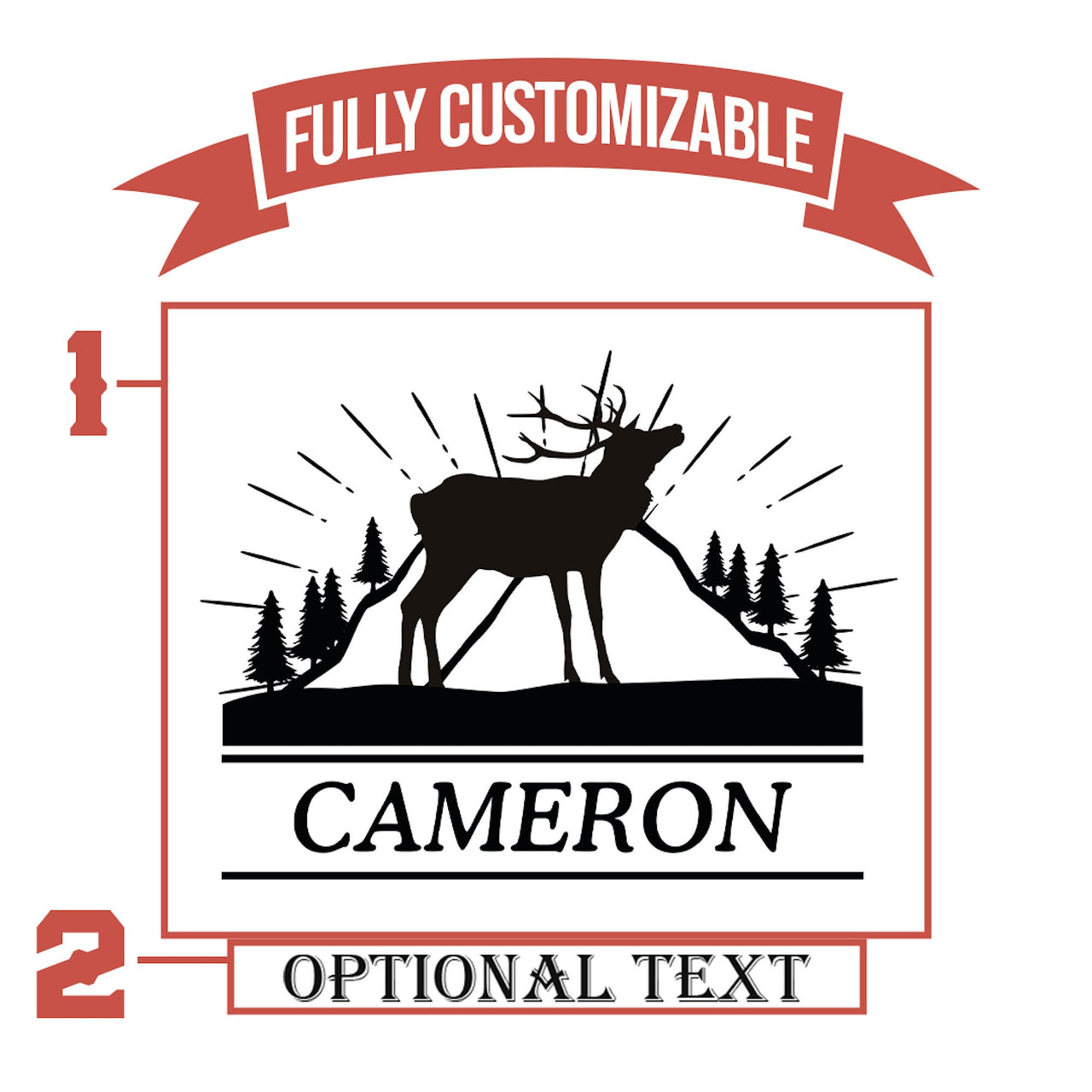Personalized Hunting Beer Glass For Men