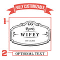 Wifey Est Customized Anniversary Glass | Etched Pint Glasses | Anniversary Gift Idea | Custom Wedding Anniversary Glass | Gift For Newlywed