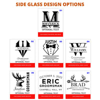 Thumbnail for Personalized Whiskey Glasses Groomsmen Gifts, Etched Groomsman Whiskey Glass, Groomsman Rocks Glass, Custom Groomsman Gifts Whiskey Glass