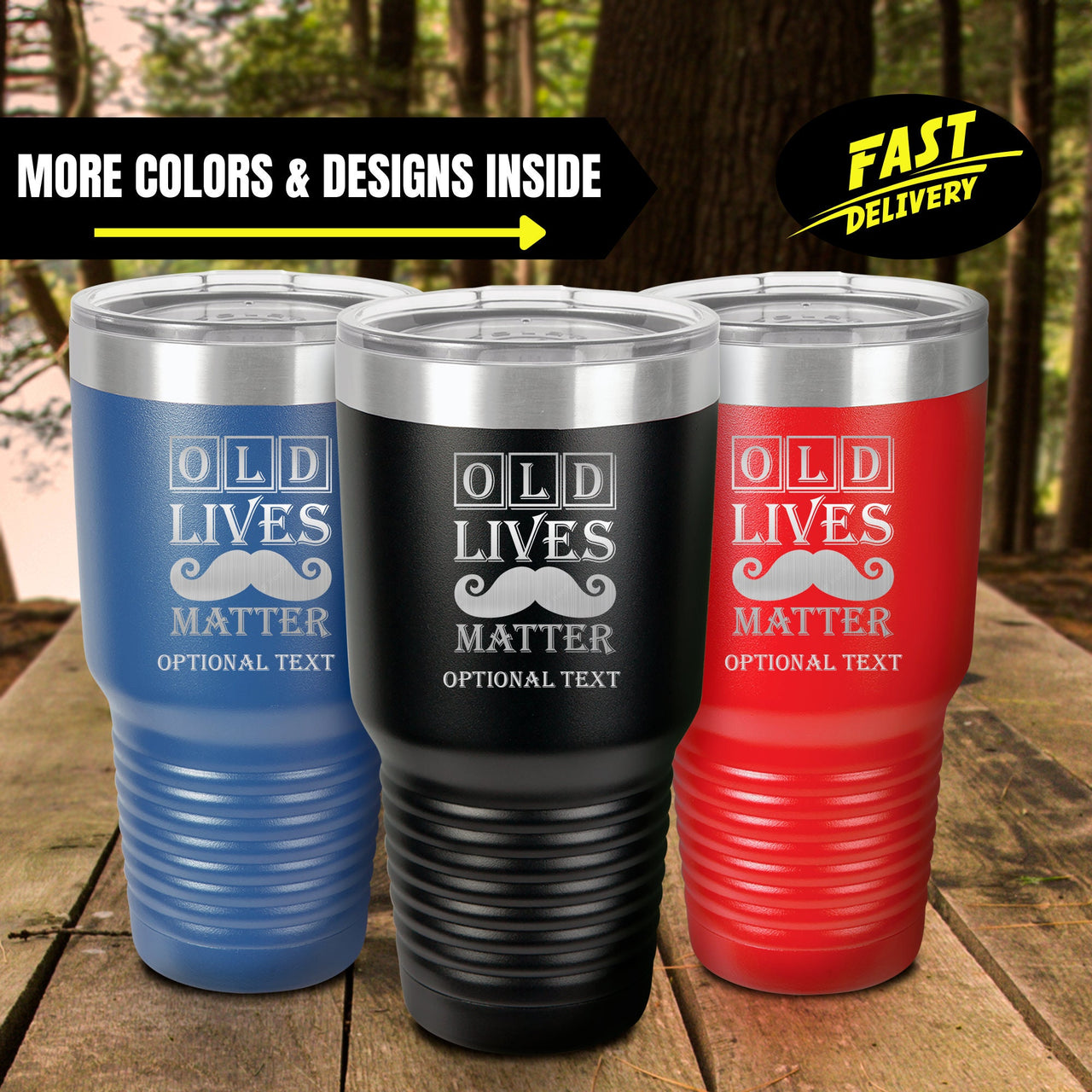 Old Lives Matter Custom Insulated Tumbler