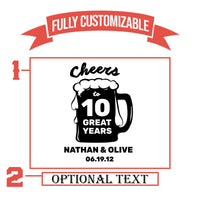 Thumbnail for Anniversary Gifts Personalized Pint Glass