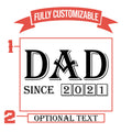 Dad Since Customized Tumbler Gifts For Dad | Tumbler Ideas For Guys | Custom Tumblers | Mens Tumbler Ideas | Gifts For New Dad | Dad Tumbler