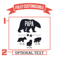Papa Bear Pint Glass With 3 Cubs