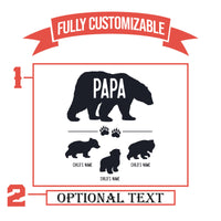 Thumbnail for Papa Bear Pint Glass With 3 Cubs