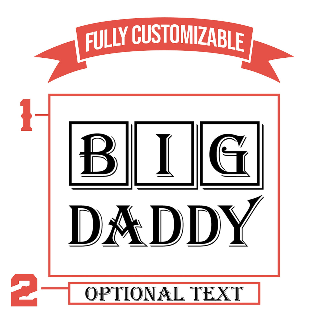 Big Daddy- Personalized Dad Tumbler Gifts From Daughter | Tumbler Ideas For Guys | Engraved Tumblers | Mens Tumbler Ideas | Dad Tumbler