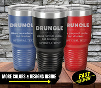 Thumbnail for Druncle Like A Normal Uncle But Drunker Uncle Gifts From Niece | Uncle Birthday Gifts | Gifts For Uncle From Nephew | Mens Tumbler Ideas