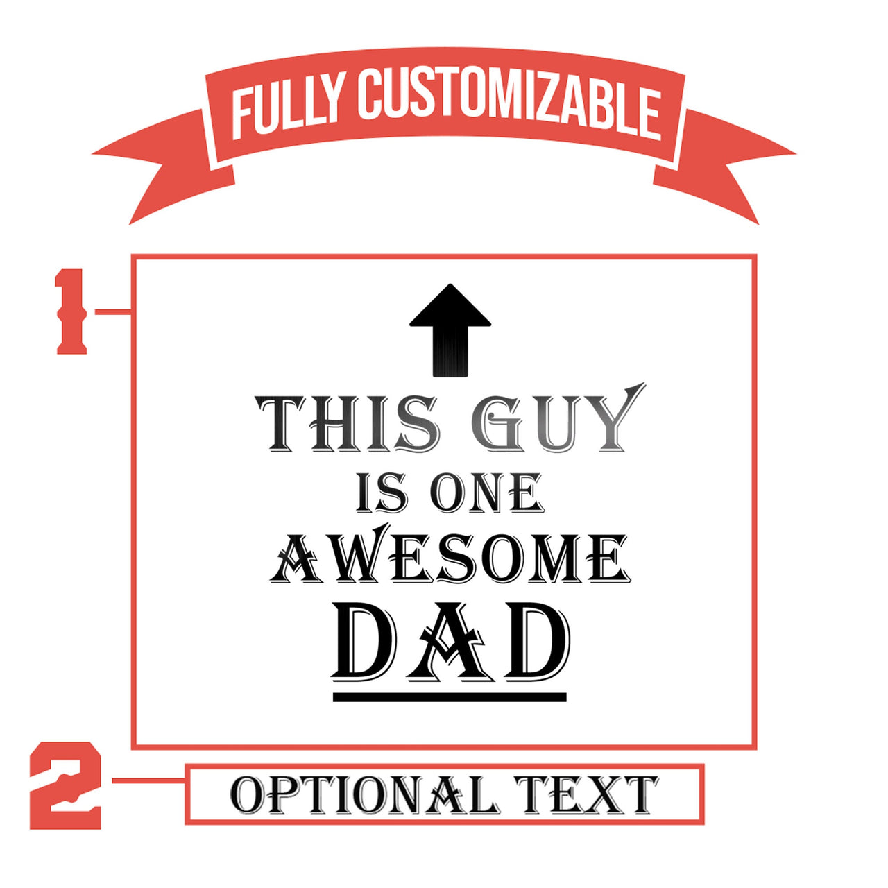This Guy Is One Awesome Dad Personalized Tumbler Gifts | Unique Gifts For Dad | Engraved Tumblers | Mens 30 Oz Tumbler Ideas | Dad Tumbler