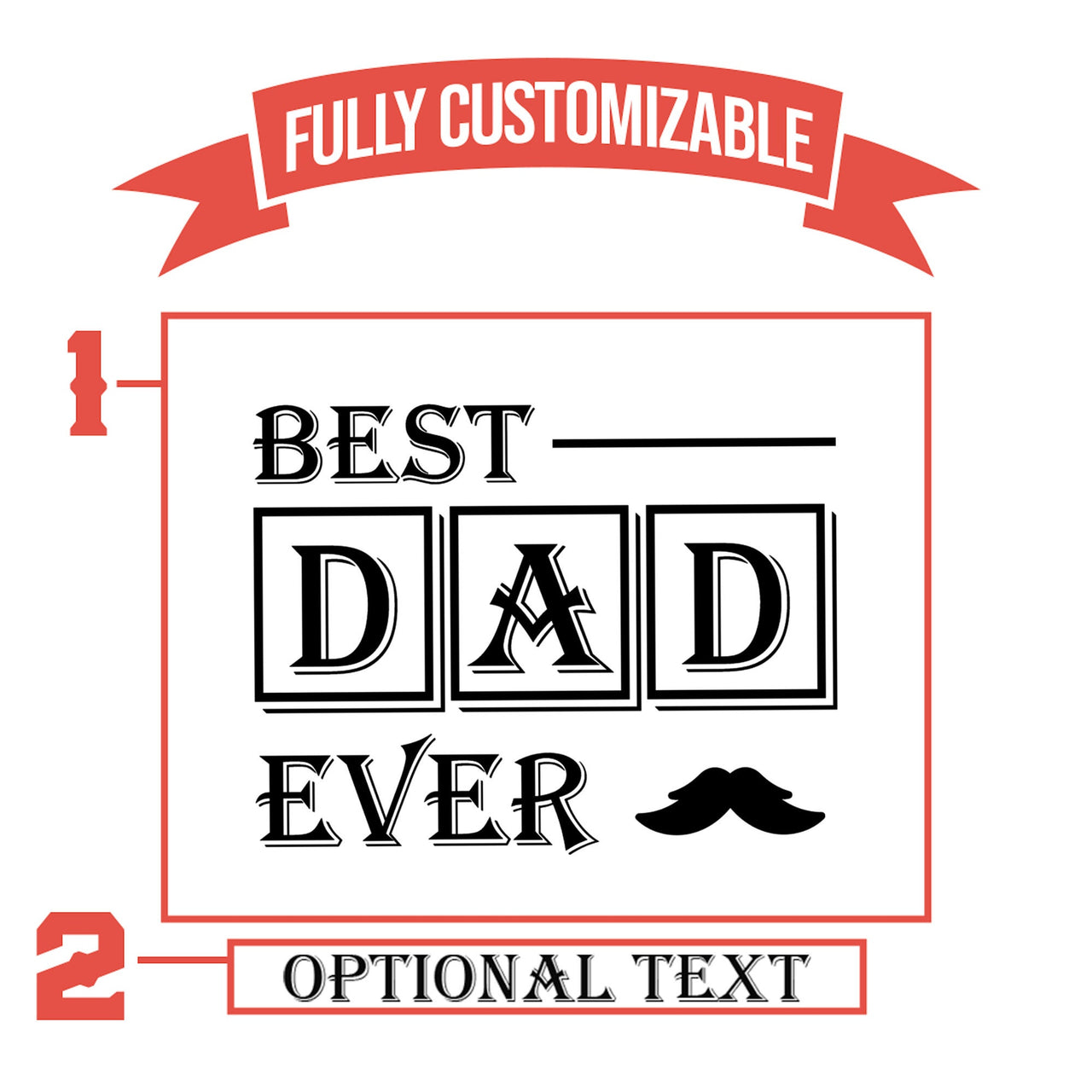 Best Dad Ever With Mustache Tumbler