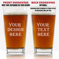 Personalized Hunting And Fishing Beer Glasses