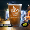 Personalized Hunting Pint Glass