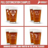 Thumbnail for Customized Groomsmen Beer Glass