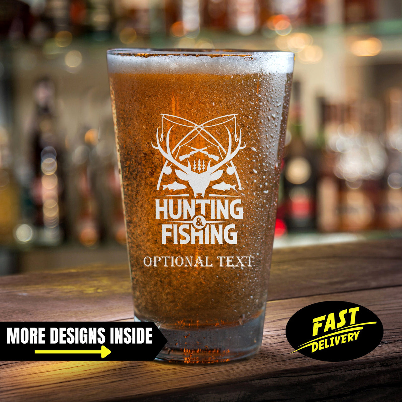 Hunting And Fishing Beer Glasses Gifts For Men – Broquet