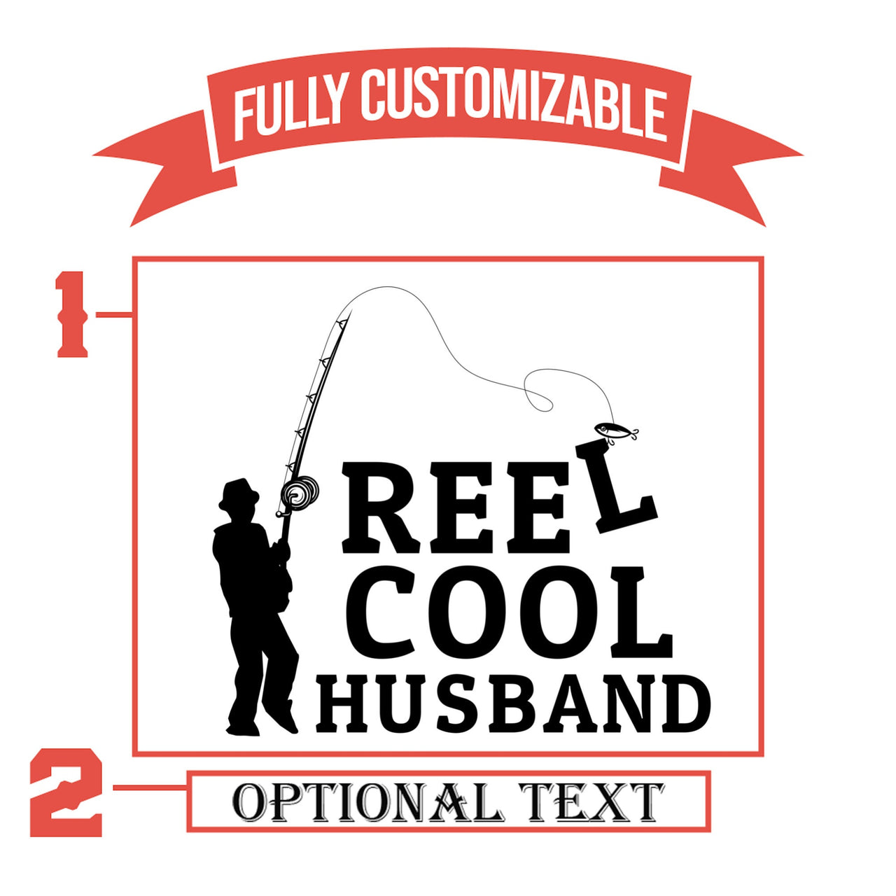 Reel Cool Husband Pint Glass Fishing Gifts