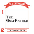 The Golf Father Beer Glass
