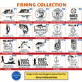 Fishing And American Flag Pint Glass | Fishing Gifts For Men | Fishing Gifts For Husband | Fishing Gifts For Grandpa | Fisherman Gift