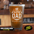 Super Dad Custom Pint Glass