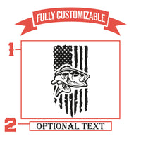 Thumbnail for Fish With American Flag Patriotic Gifts For Dad