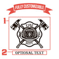Personalized Glass Firefighter Gifts