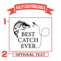 Best Catch Ever Husband Anniversary Gifts Beer Glass