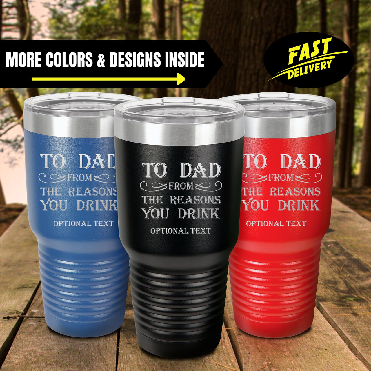 To Dad From Reasons You Drink Tumbler