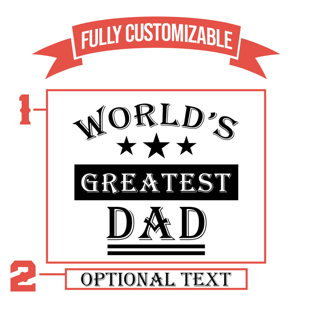 Worlds Greatest Dad Custom Insulated Tumbler | Dad Gifts From Daughter | Unique Gifts For Dad | Personalized Tumbler | Engraved Tumbler Gift