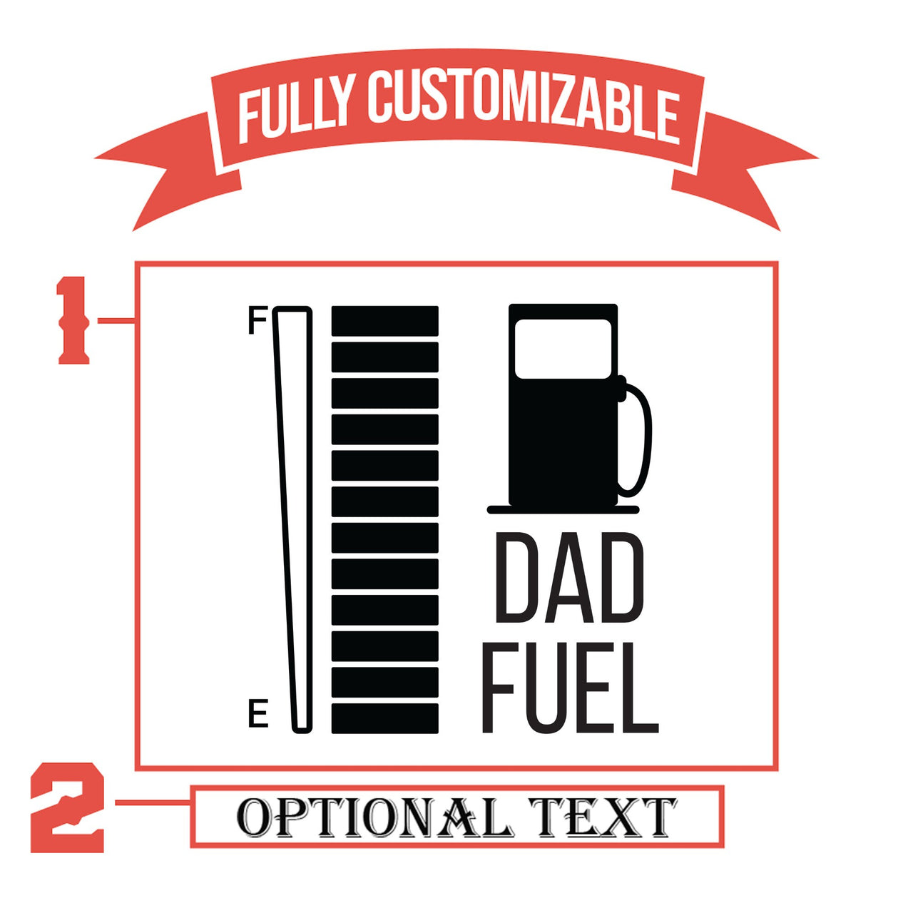 Dad Fuel Custom Engraved Tumbler