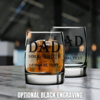 Thumbnail for Dad Since Whiskey Glasses Gifts For New Dad |  Rocks Glass | Custom Whiskey Glasses | Best Whiskey Glasses | Unique Whiskey Glasses Gifts