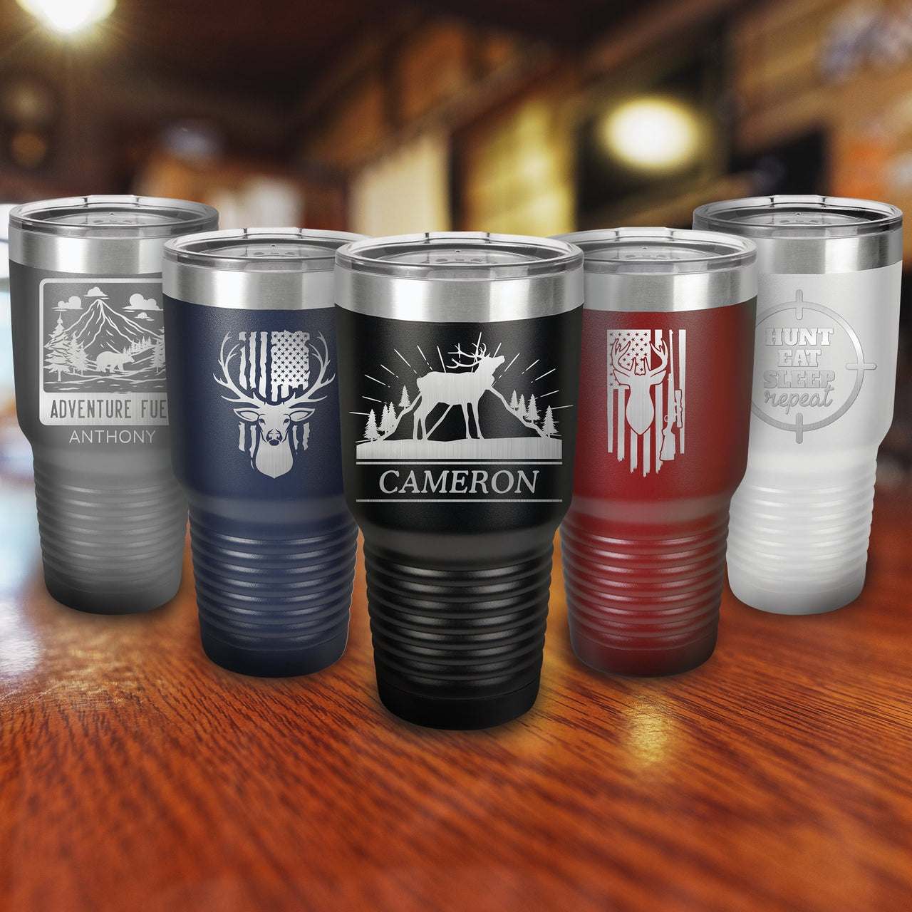 There is Always Time For Hunting Tumbler Gift For Hunters |  Engraved Hunting Cups