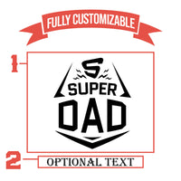Thumbnail for Super Dad Whiskey Glass | Etched Whiskey Glass | Personalized Whiskey Glasses | Dad Gifts From Daughter | Unique Dad Gifts | Custom Whiskey
