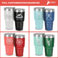 Thumbnail for Personalized Goose Hunting Cup Tumbler |  Engraved Insulated 30 oz Tumblers