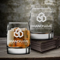 Custom Your Design Whiskey Glass | Gifts For Employees Appreciation | Corporate Gift Ideas | Engraved Whiskey Glass | Custom Rocks Glass